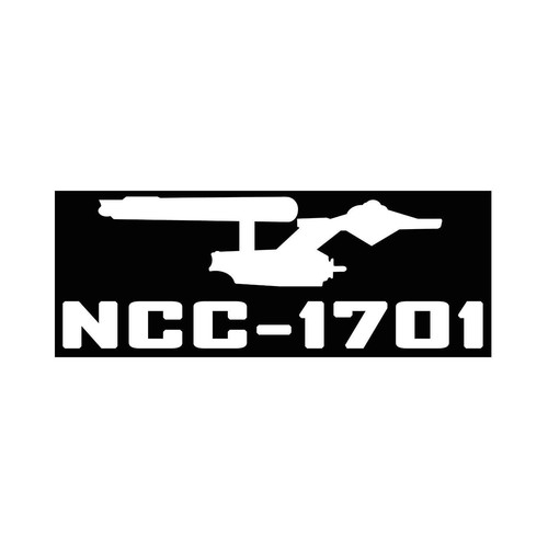 Adesivo ncc 1701 star trek - ncc-1701,