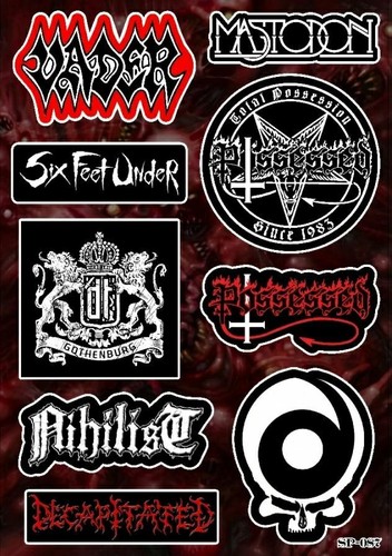 Death metal sticker - death,