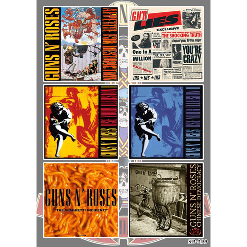 Guns roses adesivi appetito - n,
