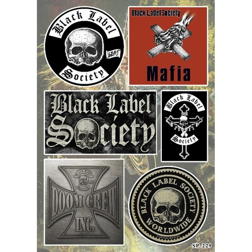 Confezione adesivi black label - black,