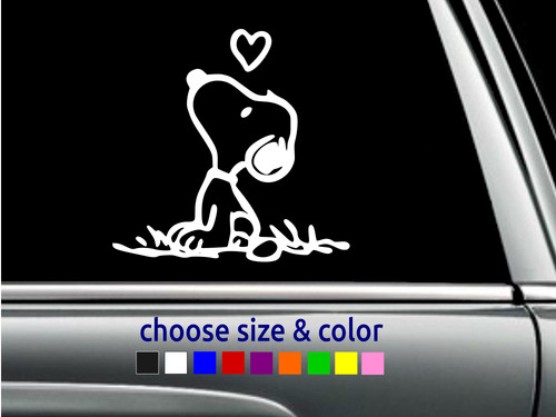 Adesivo snoopy love - snoopy,
