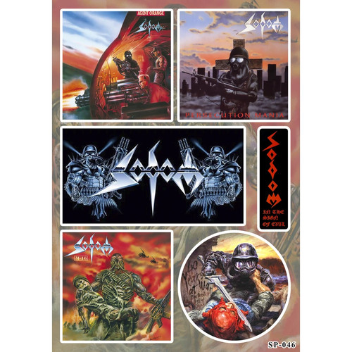 Sodom albums sticker pack - sodom,