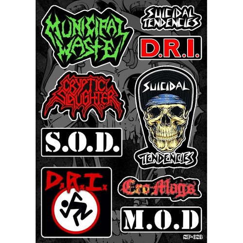 Adesivi thrash metal dri - metal,