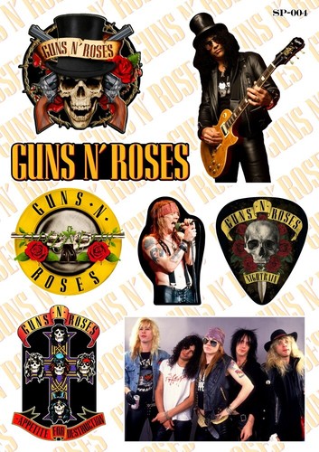 Adesivi guns roses gnr - n,
