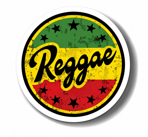 Adesivo decalcomania reggae
