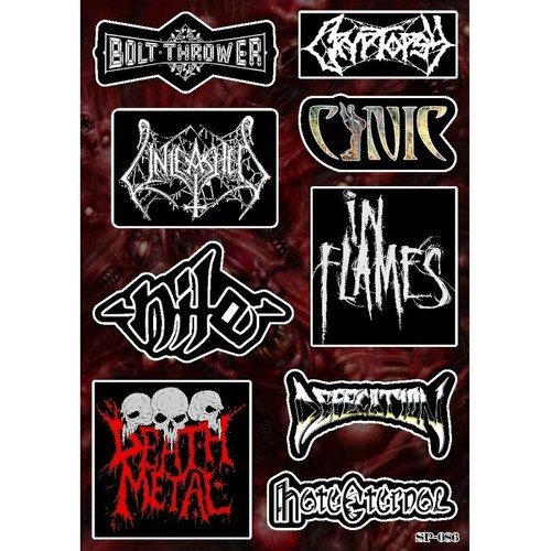 Confezione adesivi death - death, metal