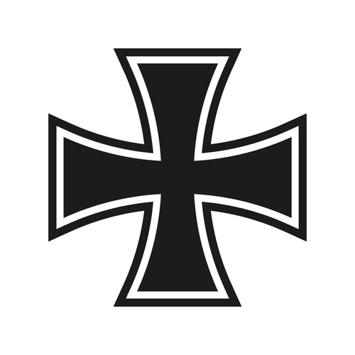 Adesivo croce tedesca - , di