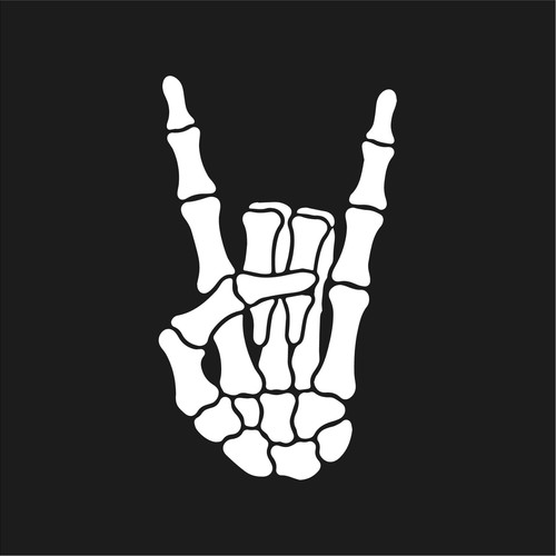 Adesivo rock and roll - adesivo,