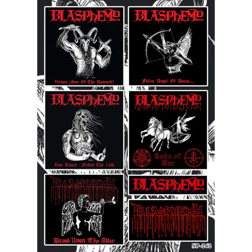 Confezione adesivi blasfemia - confezione,